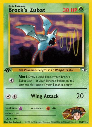 Brock's Zubat (24/132) [Gym Heroes 1st Edition]-1
