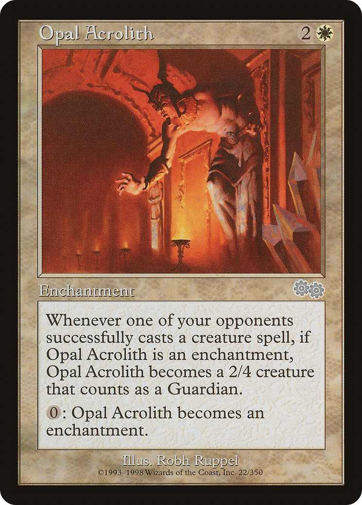 Opal Acrolith [Urza's Saga]-1
