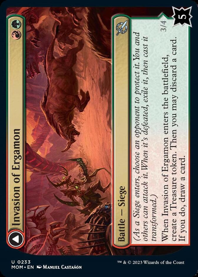 Invasion of Ergamon // Truga Cliffcharger [March of the Machine]-1