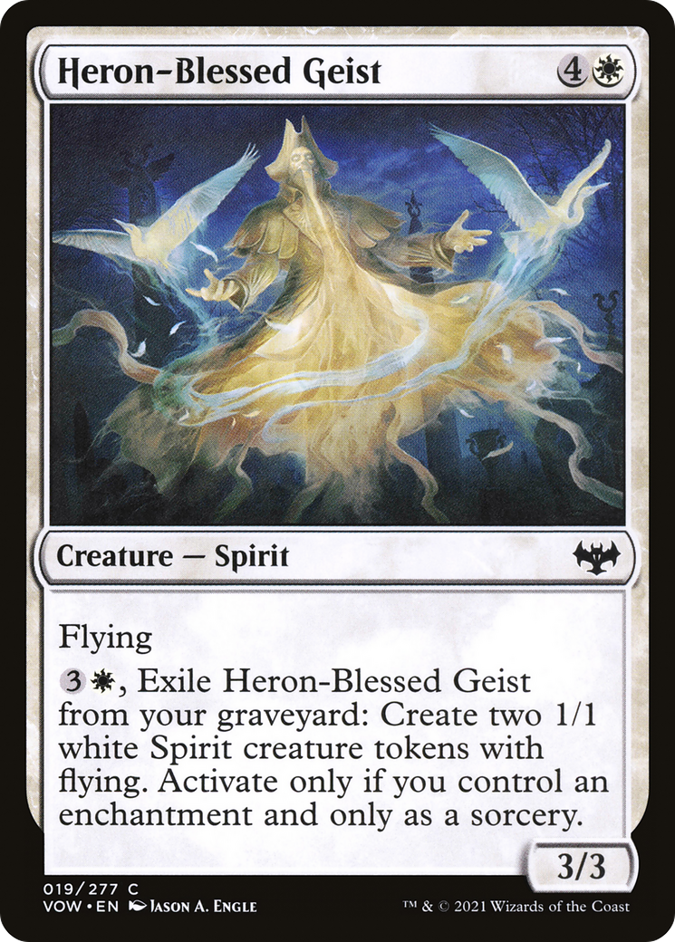 Heron-Blessed Geist [Innistrad: Crimson Vow]-1