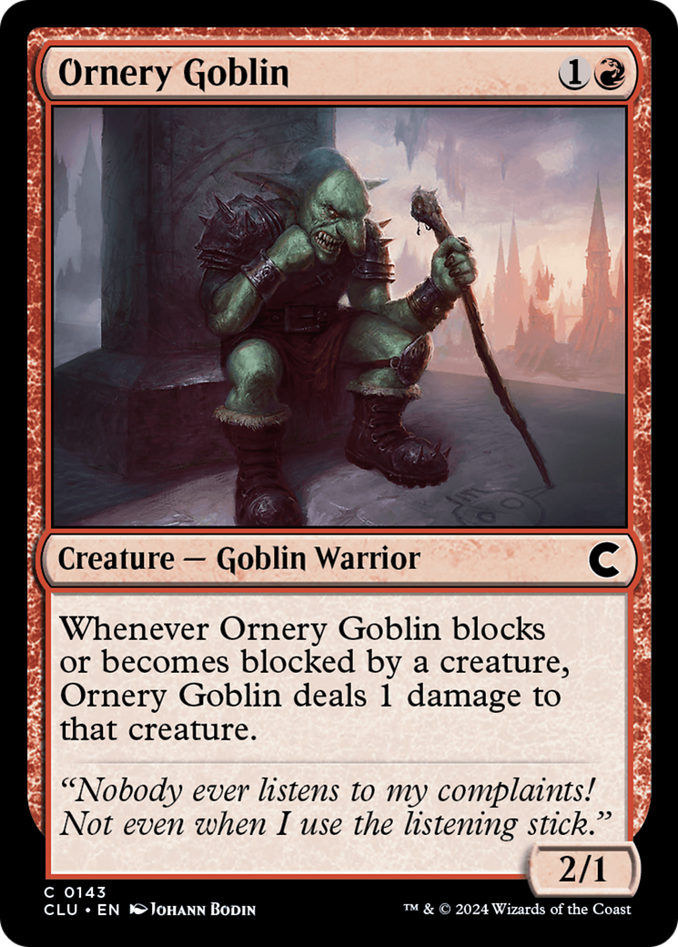 Ornery Goblin [Ravnica: Clue Edition]-1