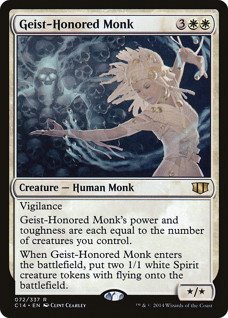Geist-Honored Monk [Commander 2014]-1