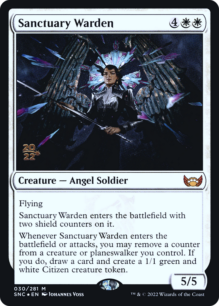 Sanctuary Warden [Streets of New Capenna Prerelease Promos]-1