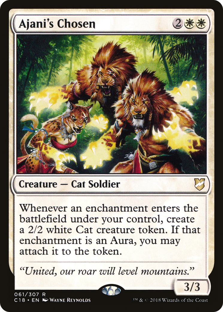 Ajani's Chosen [Commander 2018]-1