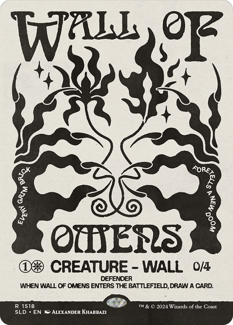 Wall of Omens (SLD-1518) - Secret Lair Drop: (Showcase) (Borderless)-1