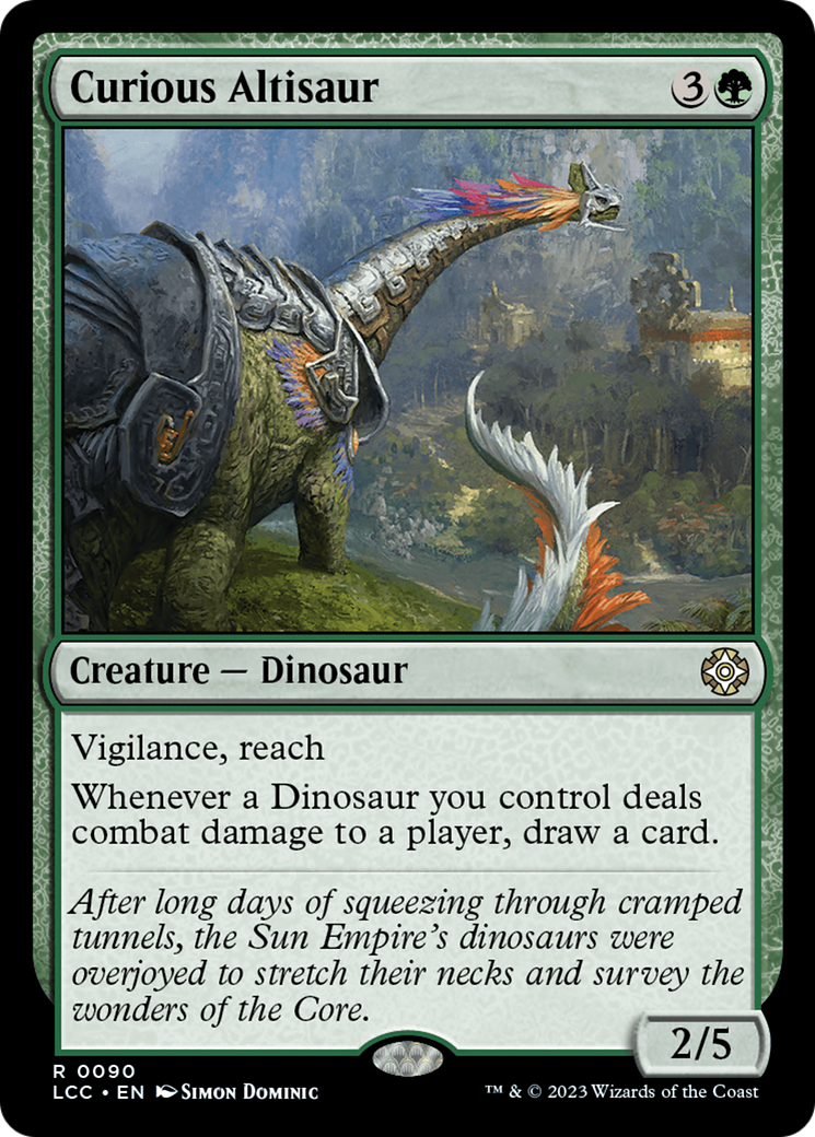 Curious Altisaur [The Lost Caverns of Ixalan Commander]-1