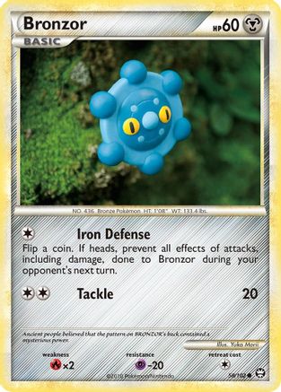 Bronzor (58/102) [HeartGold & SoulSilver: Triumphant]-1