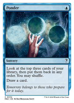 Ponder (White Border) [Mystery Booster 2]-1