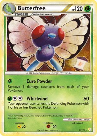 Butterfree (16/123) [HeartGold & SoulSilver: Base Set]-1
