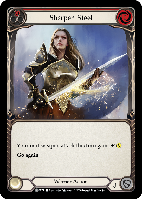 Sharpen Steel (Red) [U-WTR141] (Welcome to Rathe Unlimited)  Unlimited Rainbow Foil-2