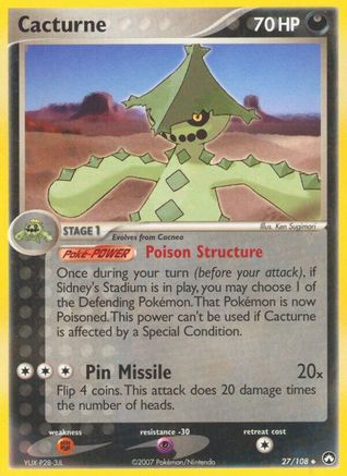 Cacturne (27/108) [EX: Power Keepers]-1
