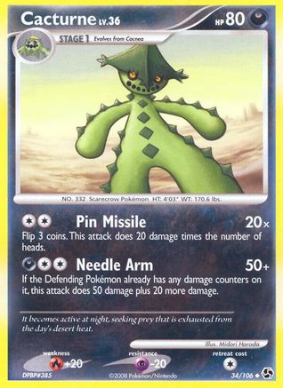 Cacturne (34/106) [Diamond & Pearl: Great Encounters]-1