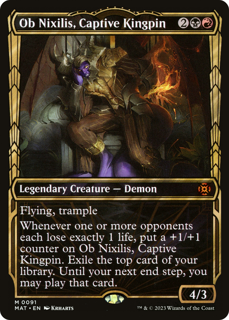 Ob Nixilis, Captive Kingpin (Showcase) [March of the Machine: The Aftermath]-1