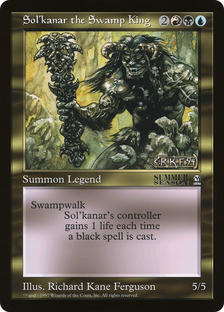 Sol'kanar the Swamp King (OLEP-015) - Oversized League Prizes-1
