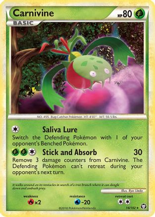 Carnivine (16/102) [HeartGold & SoulSilver: Triumphant]-1