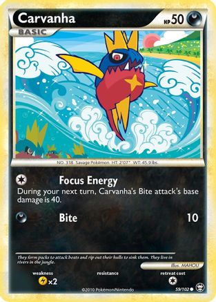 Carvanha (59/102) [HeartGold & SoulSilver: Triumphant]-1