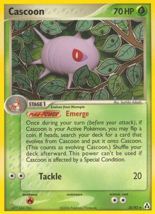 Cascoon (30/92) [EX: Legend Maker]-1