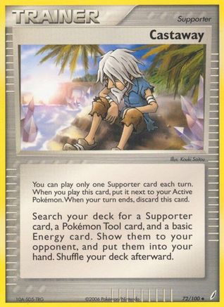 Castaway (72/100) (Stamped) [EX: Crystal Guardians]-1
