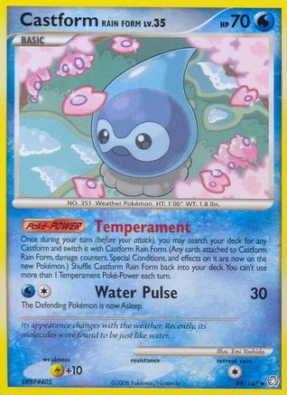 Castform Rain Form (49/146) [Diamond & Pearl: Legends Awakened]-1