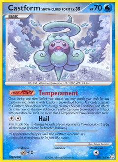 Castform Snow-cloud Form (50/146) [Diamond & Pearl: Legends Awakened]-1