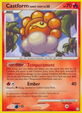 Castform Sunny Form (51/146) [Diamond & Pearl: Legends Awakened]-1