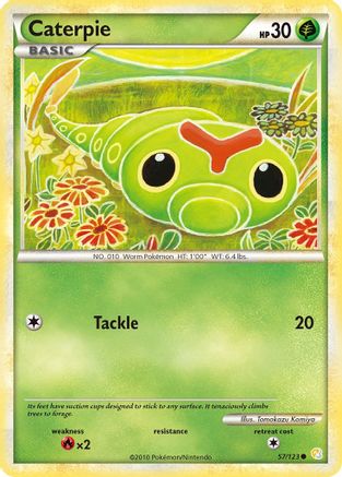 Caterpie (57/123) [HeartGold & SoulSilver: Base Set]-1
