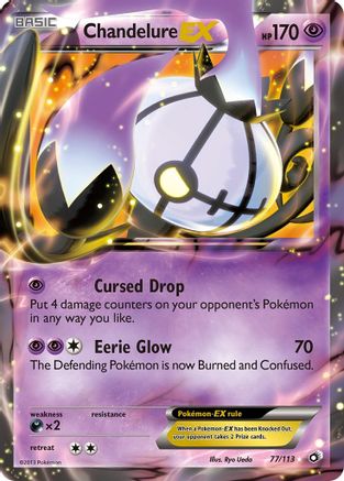 Chandelure EX (77/113) [Black & White: Legendary Treasures]-1