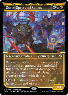 Goro-Goro and Satoru (Showcase Planar Booster Fun) [March of the Machine Commander Prerelease Promos]-1