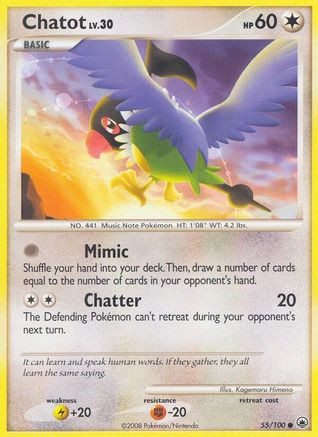 Chatot (55/100) [Diamond & Pearl: Majestic Dawn]-1