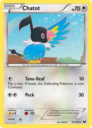 Chatot (85/108) [Black & White: Dark Explorers]-1