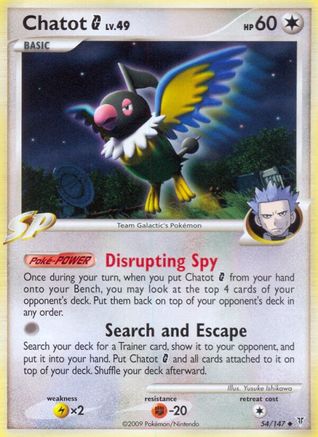 Chatot G (54/147) [Platinum: Supreme Victors]-1