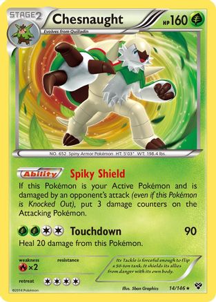 Chesnaught (14/146) [XY: Base Set]-1