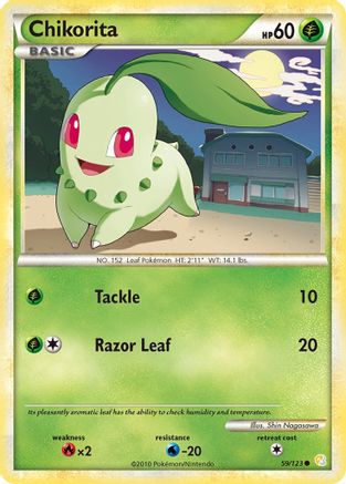 Chikorita (59/123) [HeartGold & SoulSilver: Base Set]-1