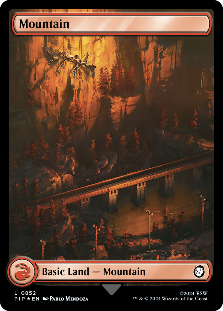 Mountain (0852) (Surge Foil) [Fallout]-1