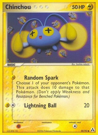Chinchou (50/92) [EX: Legend Maker]-1
