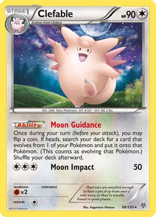 Clefable (98/135) [Black & White: Plasma Storm]-1