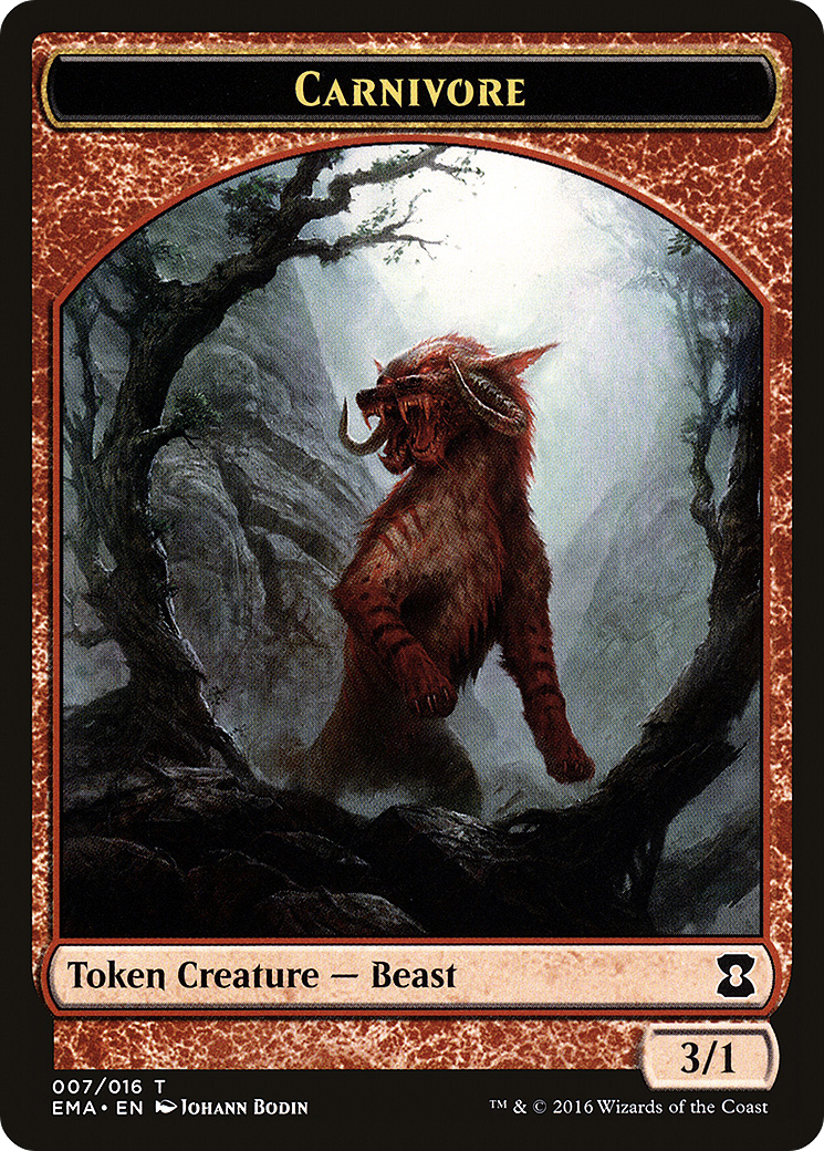 Carnivore Token [Eternal Masters Tokens]-1