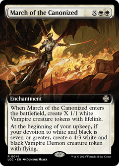 March of the Canonized (Extended Art) [The Lost Caverns of Ixalan Commander]-1