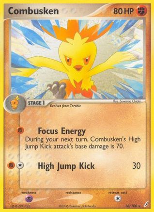 Combusken (16/100) (Stamped) [EX: Crystal Guardians]-1