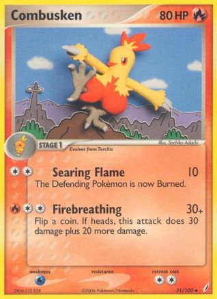 Combusken (31/100) (Stamped) [EX: Crystal Guardians]-1