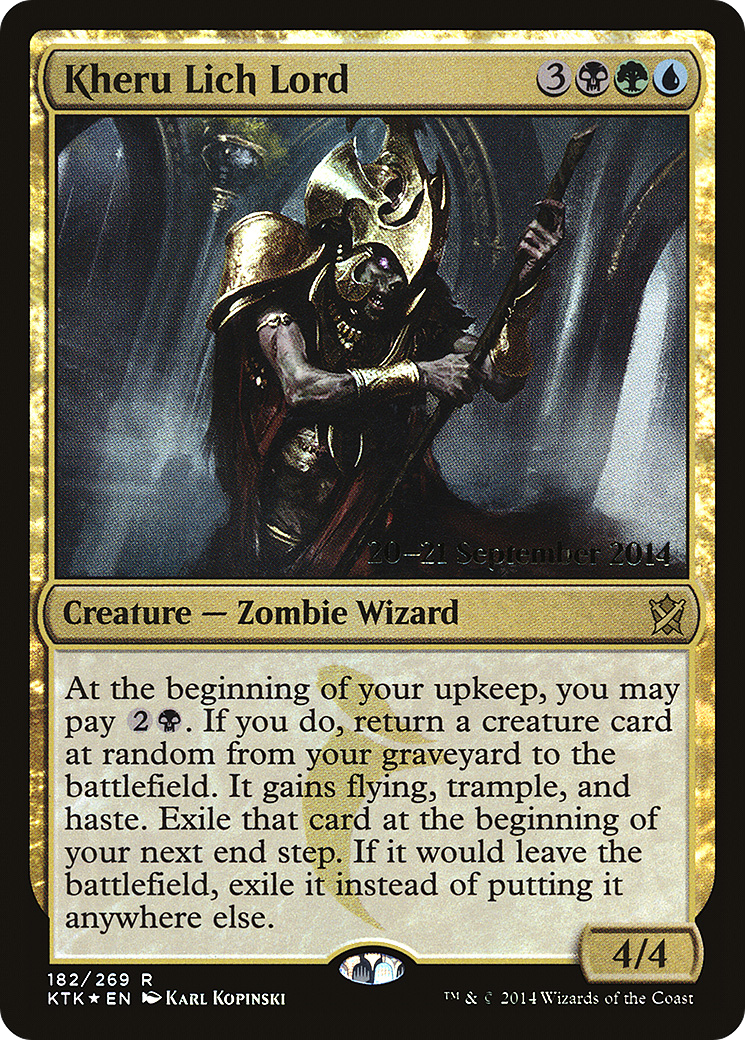 Kheru Lich Lord [Khans of Tarkir Prerelease Promos]-1