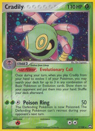 Cradily (7/108) [EX: Power Keepers]-1
