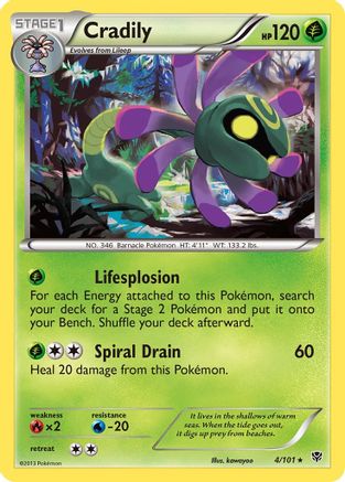 Cradily (4/101) [Black & White: Plasma Blast]-1