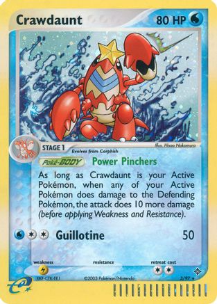 Crawdaunt (3/97) [EX: Dragon]-1