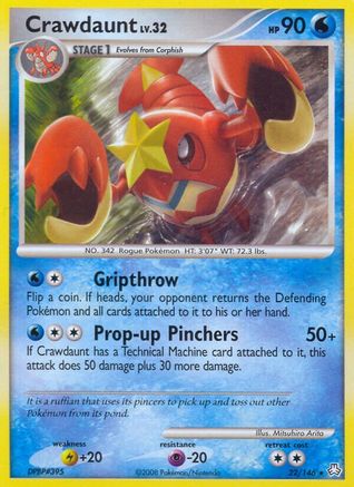 Crawdaunt (22/146) [Diamond & Pearl: Legends Awakened]-1