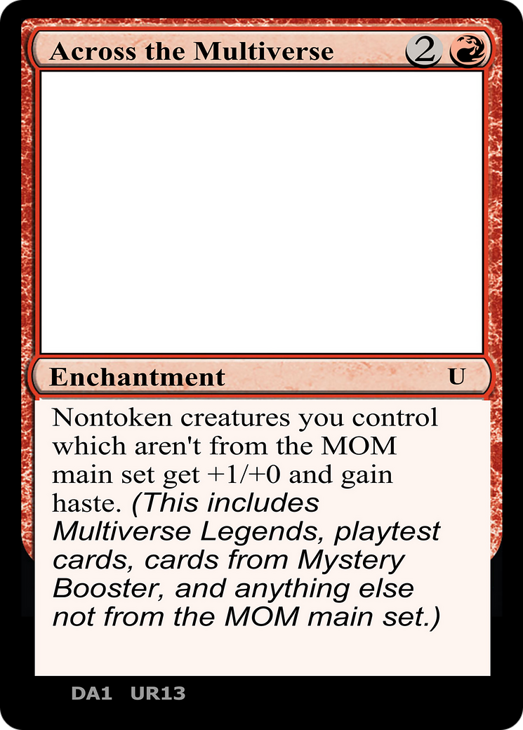 Across the Multiverse (UNK-UR13B) - Unknown Event-1