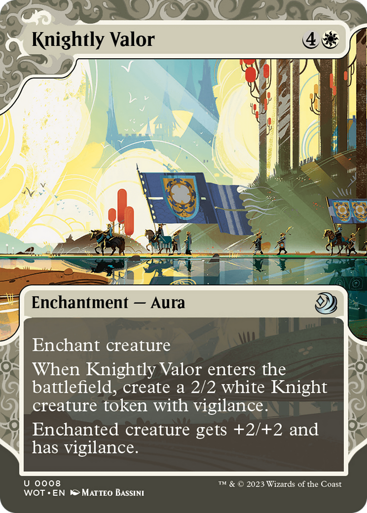 Knightly Valor [Wilds of Eldraine: Enchanting Tales]-1