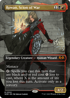 Rowan, Scion of War (Borderless Alternate Art) [Wilds of Eldraine]-1