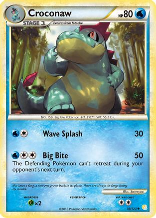 Croconaw (38/123) [HeartGold & SoulSilver: Base Set]-1