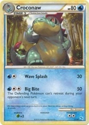 Croconaw (13/30) [HeartGold & SoulSilver: Trainer Kit - Gyarados]-1